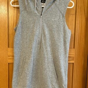 Nike Obsessed Dri-FIT Sleeveless Hooded Tank - Light Gray